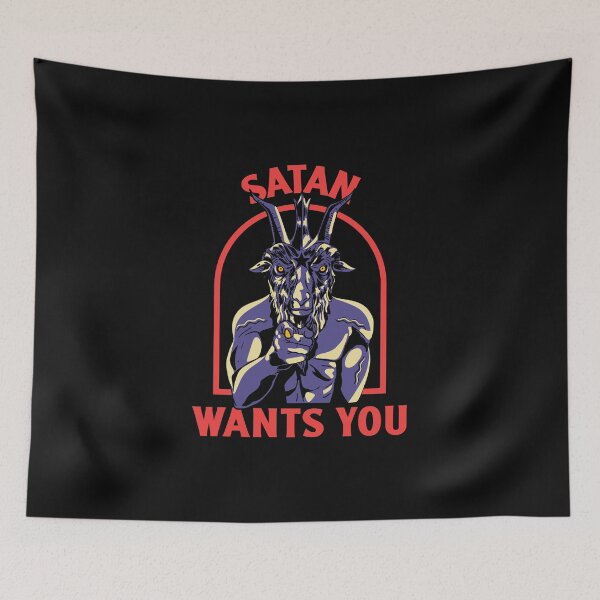 Item preview, Satan Wants You | Halloween designed and sold by TeeTimeStories.