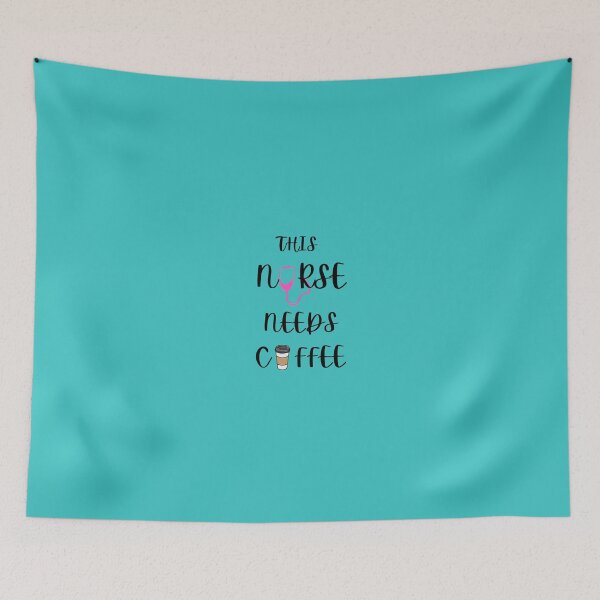 Item preview, This nurse needs coffee turquoise designed and sold by Studio29shirts.