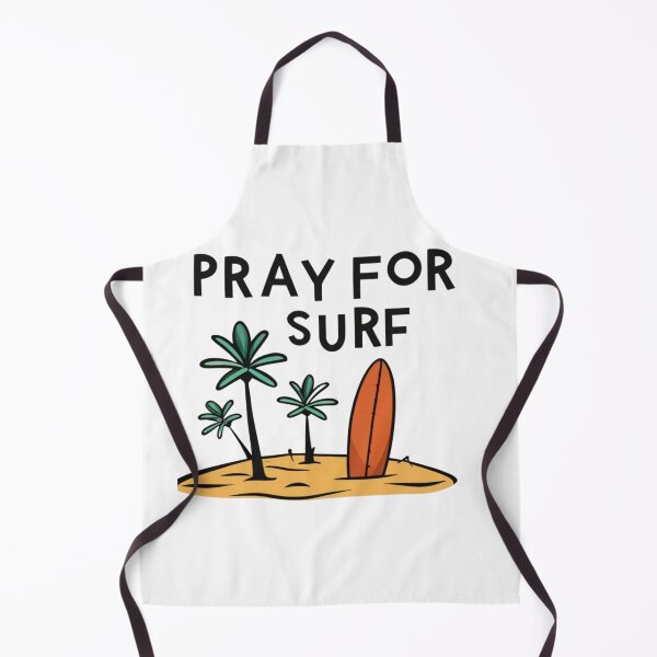 Item preview, Personalized Surfboard with 'Pray for Surf' designed and sold by Mantasrl.