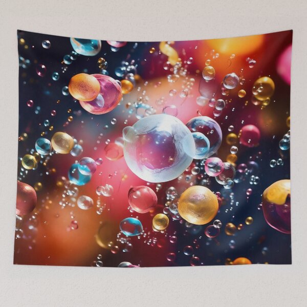 Artikelvorschau, Kleine bunte Blasen unter Wasser entworfen und verkauft von VisualFeeling.