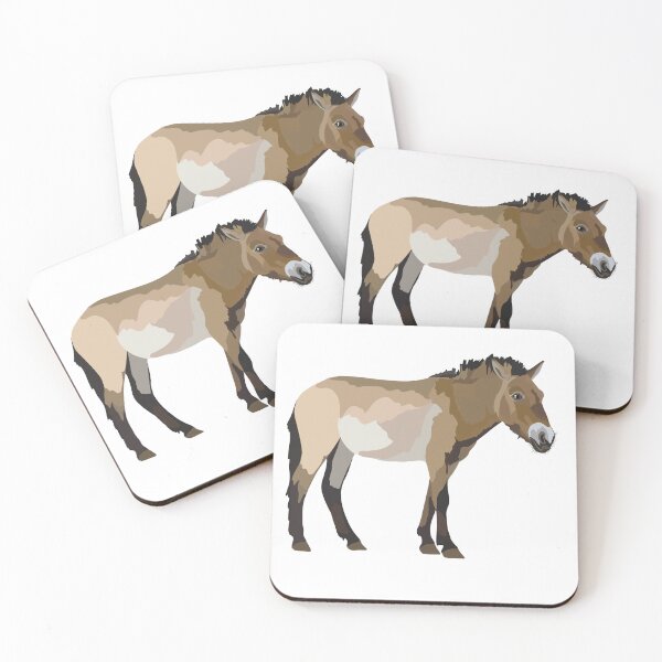 Item preview, P is Przewalski Horse,Przewalski Horse Illustration – Rare Wild Horse Artwork designed and sold by PrettylittlepastelUk.