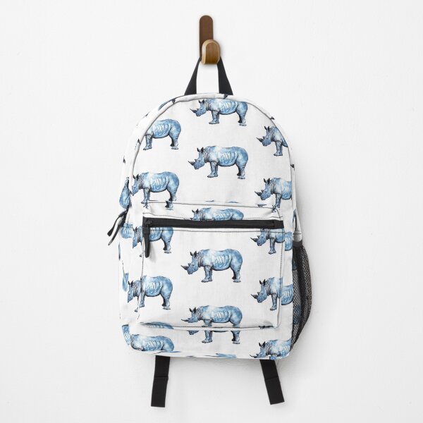 Item preview, Blue Watercolor and Ink Rhinoceros designed and sold by shayliciab33.