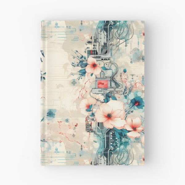 Item preview, Cyberpunk Flowers and Circuitry Pattern designed and sold by SchorlCraft.