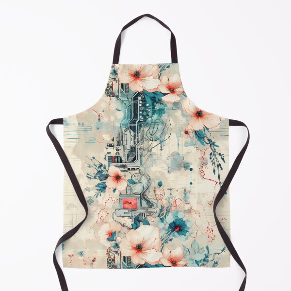 Item preview, Cyberpunk Flowers and Circuitry Pattern designed and sold by SchorlCraft.