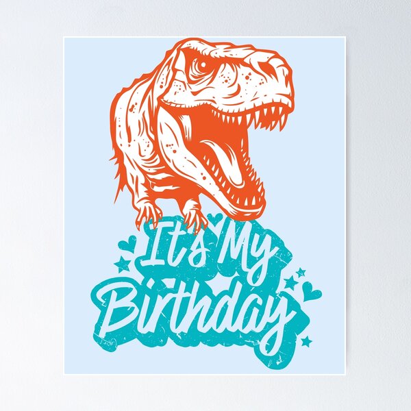 Item preview, T-Rex Party Dinosaur Birthday Dinosaur Squad It's My Birthday Kids Youth Boys Girls Cute Dinosaur Kawaii Men Women designed and sold by shoptshirtswag.