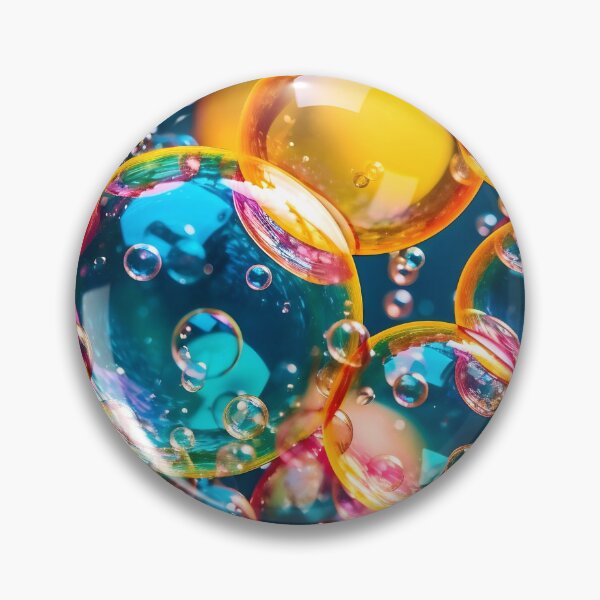Item preview, Múltiples burbujas de colores bajo el agua. designed and sold by VisualFeeling.