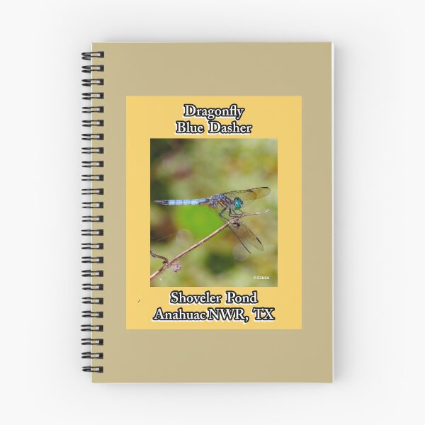Item preview, Give Someone You Love A Dragonfly Kiss ~ Dragonfly: Blue Dasher, Shoveler Pond, Anahuac NWR, Chambers County, Texas, USA designed and sold by MoreEZUSA-Here.