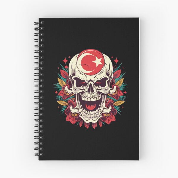 Item preview, Turkish Flag Skull designed and sold by CheninaStore.