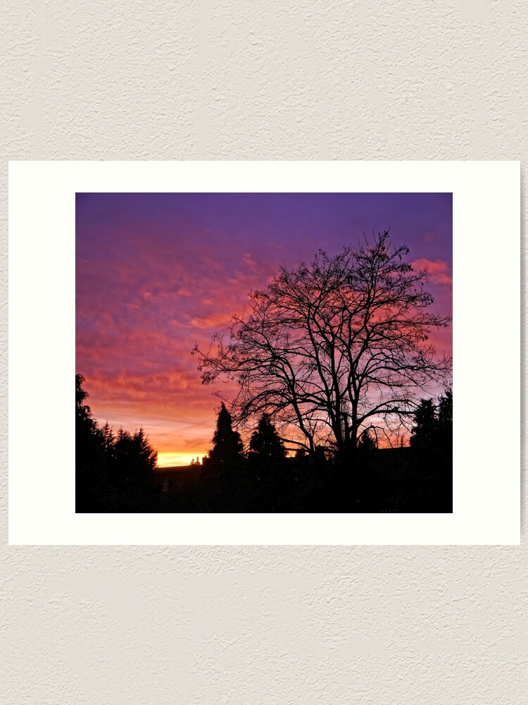 Alternate view of Purple Sunset Art Print