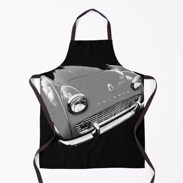 Item preview, Triumph TR3 British 1950s classic car front quarter monochrome designed and sold by soitwouldseem.
