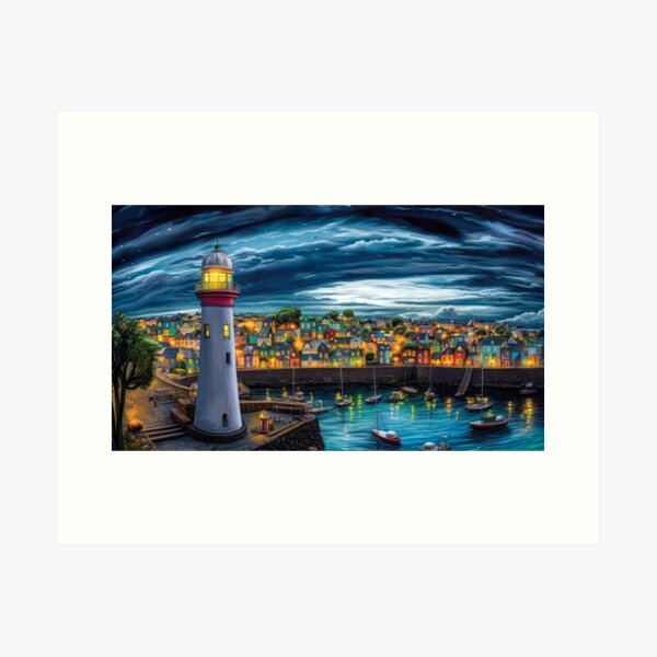 Item preview, Donaghadee Lighthouse / Illustration designed and sold by TomSmithPhotos.