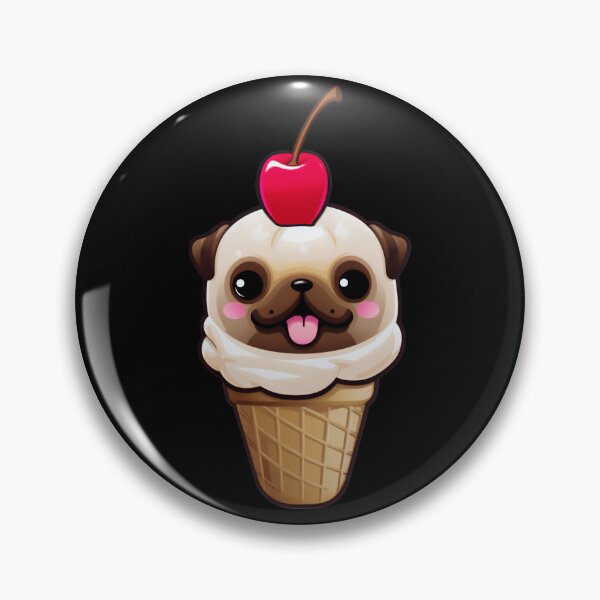 Item preview, Ice Cream Pug designed and sold by Basti09.