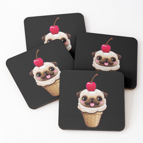 Item preview, Ice Cream Pug designed and sold by Basti09.