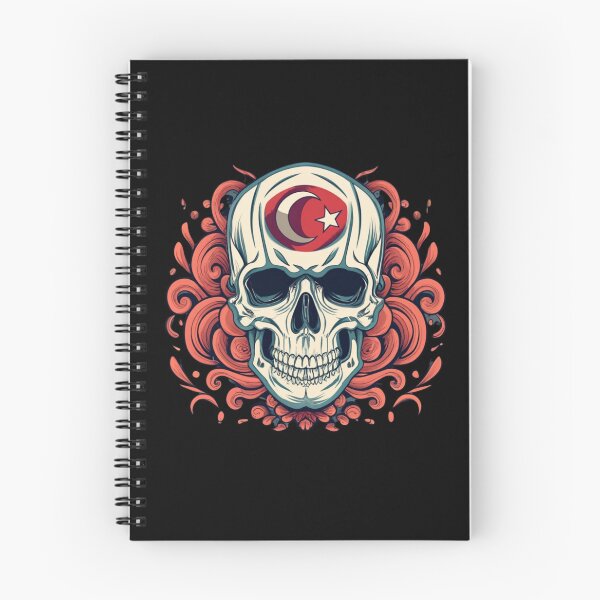 Item preview, Turkish Flag Skull designed and sold by CheninaStore.