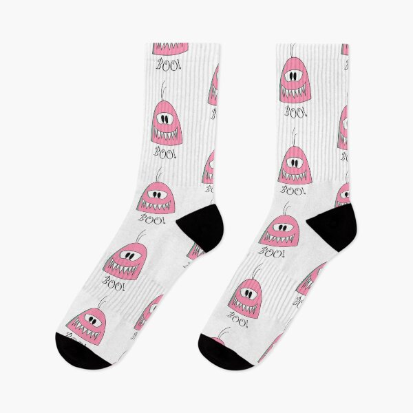 Item preview, Cute toothy monster - pink designed and sold by TheBrambleBox.