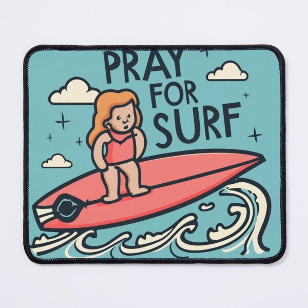 Item preview, Surf and Style: Surfboard and 'Pray for Surf' designed and sold by Mantasrl.