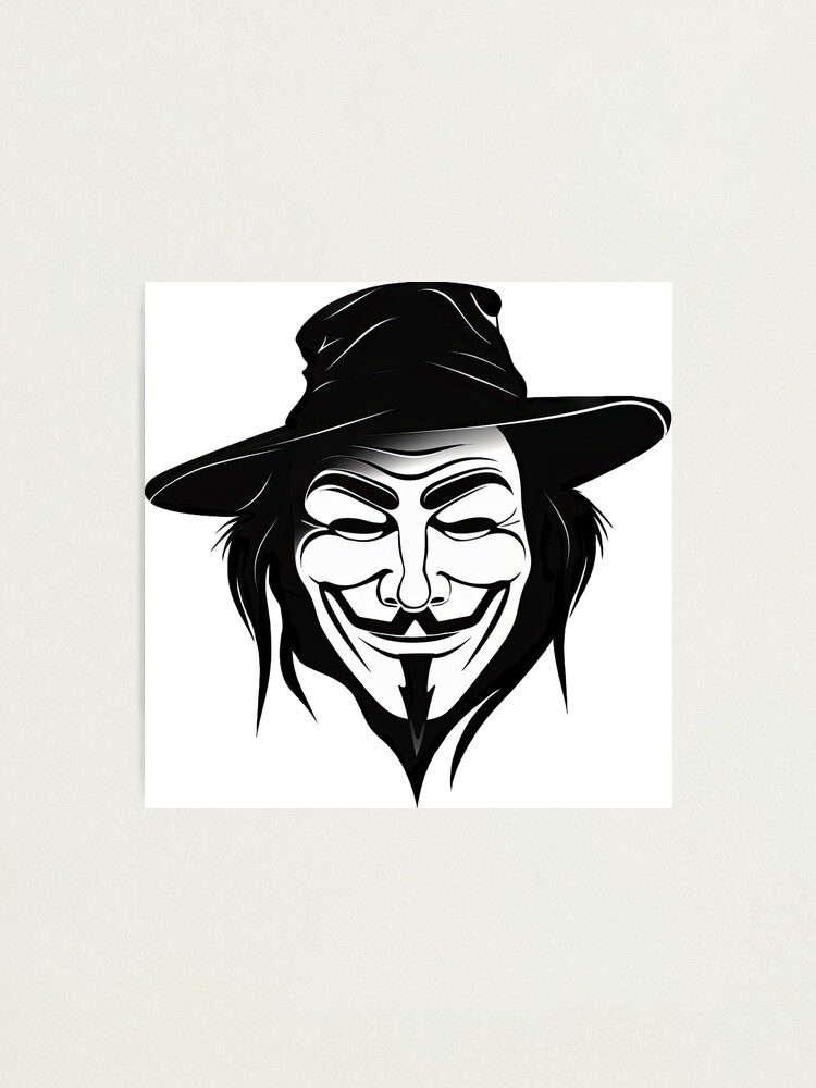 GUY FAWKES  ANONYMOUS HACKER PATCH Iron-on Embroidered V for Vendetta