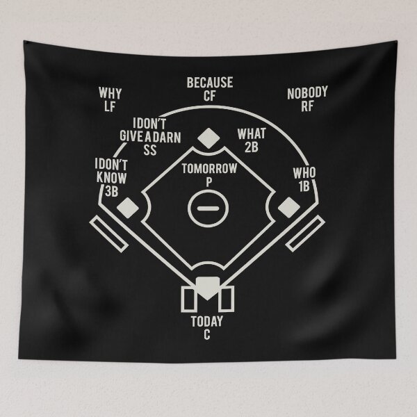 Item preview, Who's On First Baseball Abbott and Costello designed and sold by Alema Art.