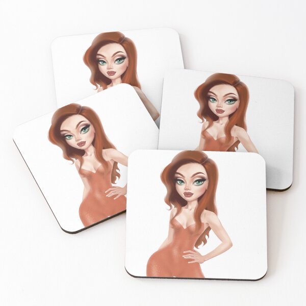 Item preview, illustration of ginger cartoon woman designed and sold by Levskaia.