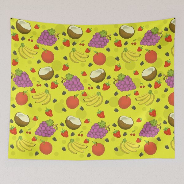 Item preview, banana, apple, strawberry, coconut, grape, designed and sold by ZiphGames.