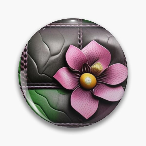 Item preview, Purple and green leather floral quilt pattern  designed and sold by Roxburylane.
