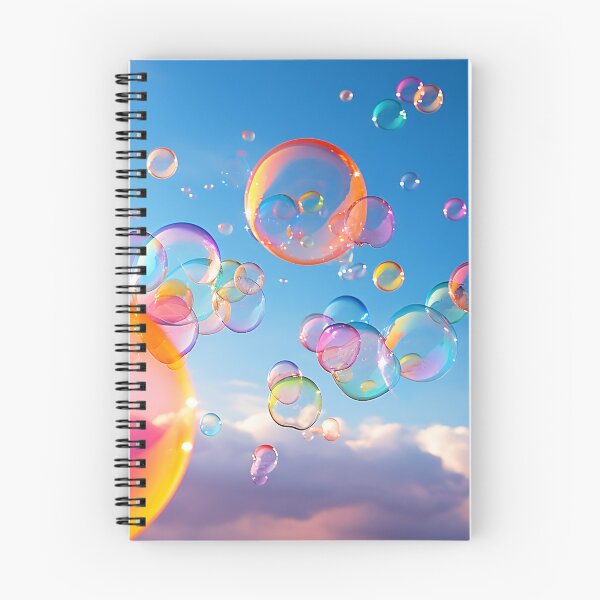 Aperçu de l'œuvre Bulles vibrantes dans le ciel créée et vendue par VisualFeeling.
