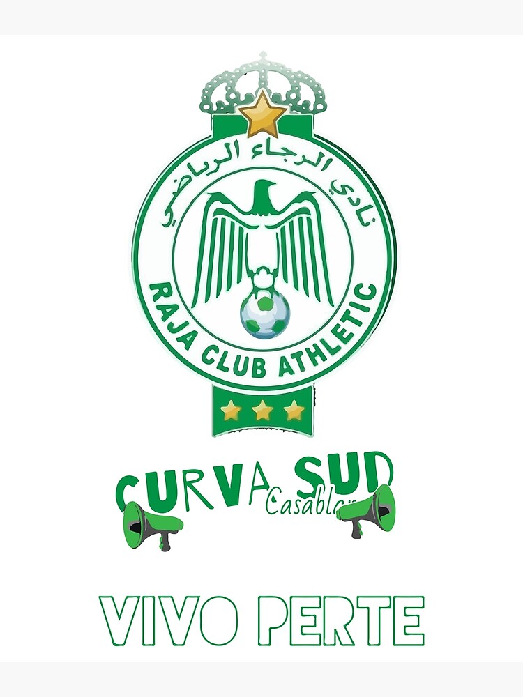 Casablanca, Ultras Green Boys, Curva Sud Poster for Sale by y4shiro