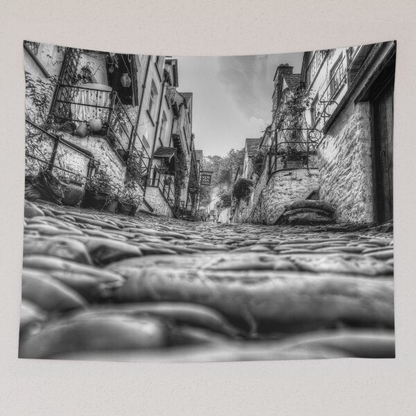Item preview, Clovelly, Uphill, Black And White designed and sold by Paul Thompson Photography.