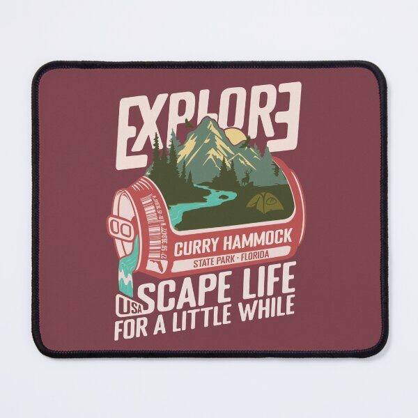 Item preview, Curry Hammock State Park Florida - FL Retro In A Pink Soda Camping Hiking Outdoor Adventure designed and sold by mountainfad.