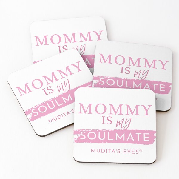 Item preview, Cute "Mommy is my soulmate" rosa pink nursery sticker designed and sold by MuditasEyes.