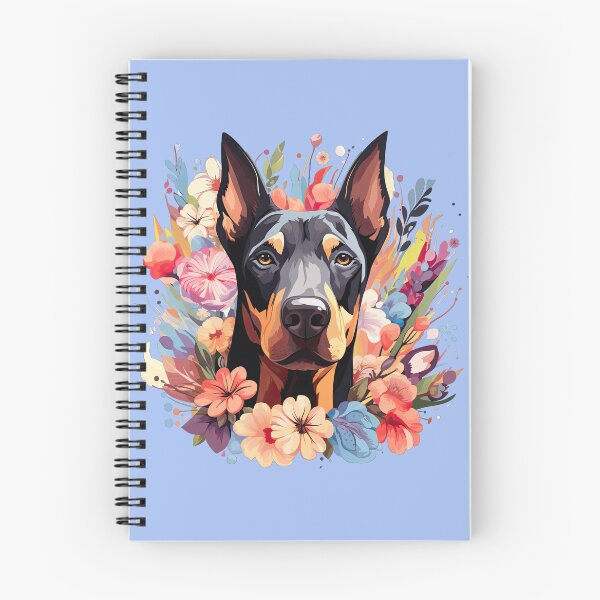Item preview, Dobermann Flower Splash designed and sold by ZombieLH.