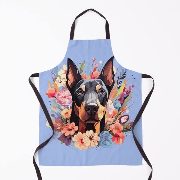 Item preview, Dobermann Flower Splash designed and sold by ZombieLH.
