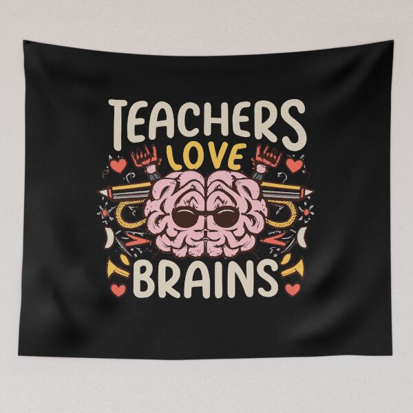 Item preview, Teachers Love Brains Halloween designed and sold by teeturle.