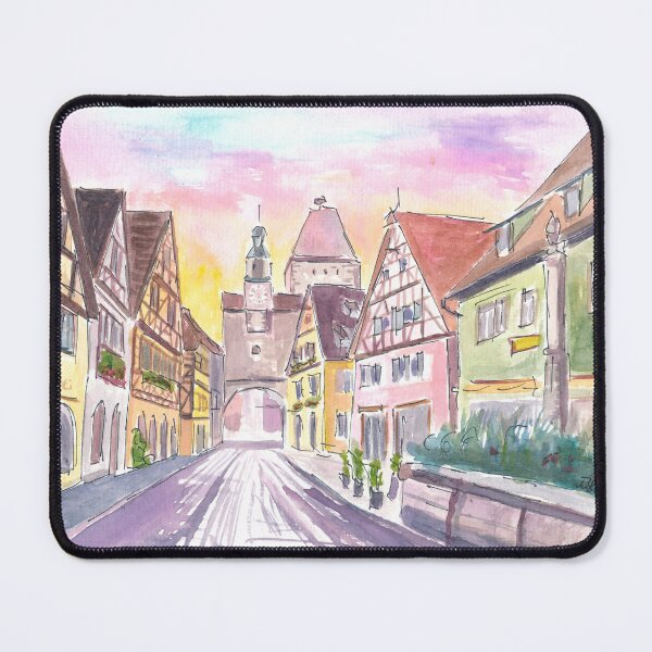 Item preview, Rothenburg Tauber Medieval Feelings with Markusturm and Rödergasse designed and sold by artshop77.