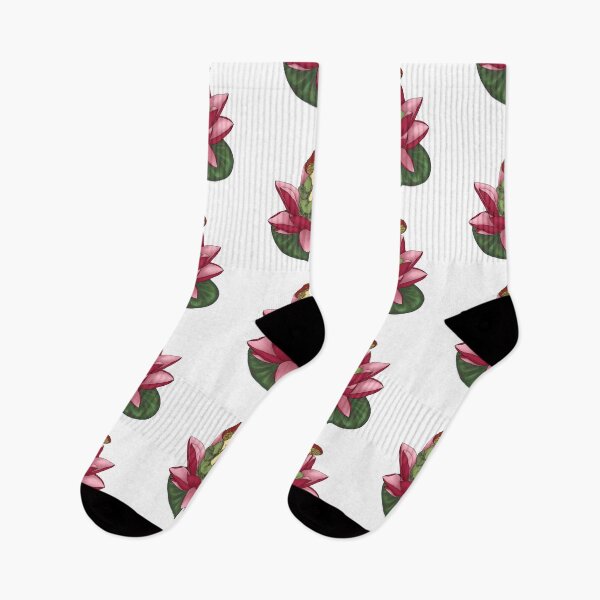 Item preview, Art deco mushroom on lily designed and sold by Pink-Poison-Ink.