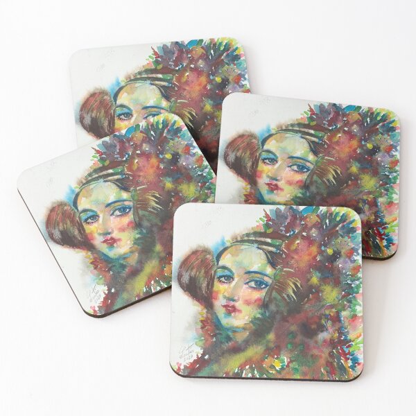 Item preview, ADA LOVELACE watercolor portrait .1 designed and sold by lautir.