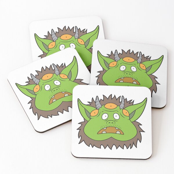 Item preview, MUNSTA - Surprised Green Monster designed and sold by OWLSTANDING.