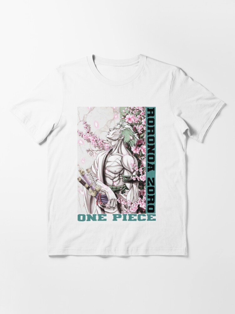 One Piece Roronoa Zoro T-shirt Size L Short Sleeve Round Neck