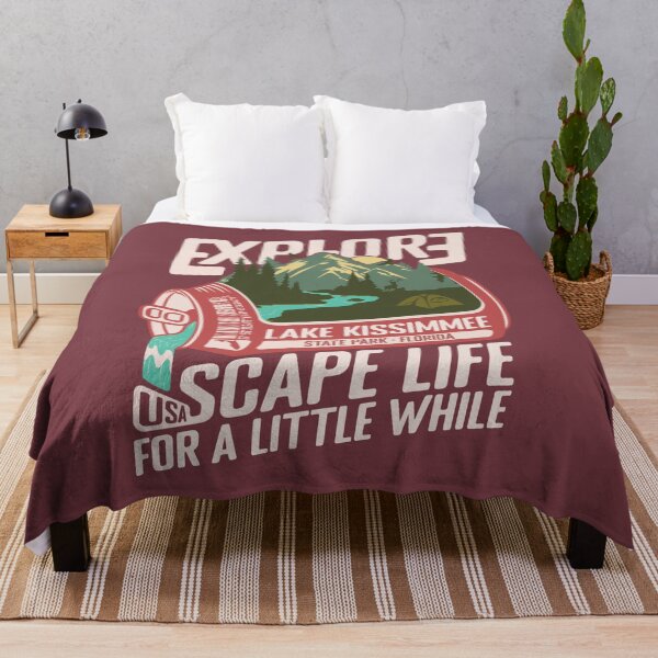 Item preview, Lake Kissimmee State Park Florida - FL Retro In A Pink Soda Camping Hiking Outdoor Adventure designed and sold by mountainfad.