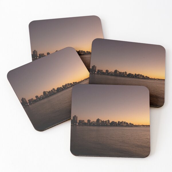 Item preview, Sunset over Punta del Este, Fine Art Cityscape Photography designed and sold by nachodramis.