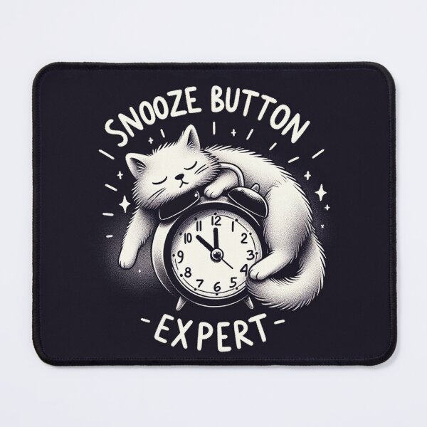 Item preview, Snooze Button Expert Kitty designed and sold by ZenEverAI.