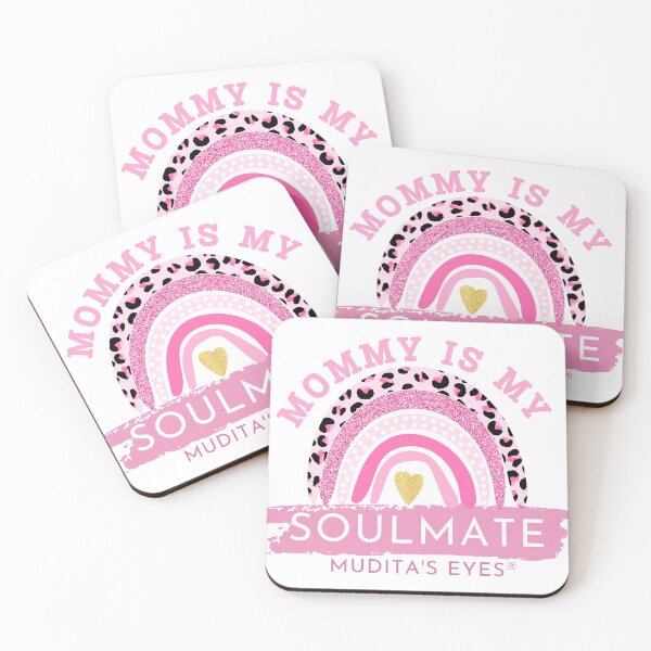 Item preview, Cute "Mommy is my soulmate" rosa pink nursery sticker designed and sold by MuditasEyes.
