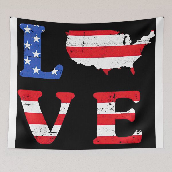Artikelvorschau, Liebe Amerika Poster entworfen und verkauft von stevepmp.