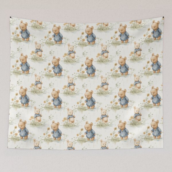 Item preview, Vintage Vinnie The Pooh Illustration Pattern - Classic Storybook Charm designed and sold by ShobulousStudio.