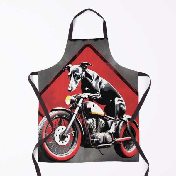 Item preview, Greyhound riding a motorbike designed and sold by Wilfried van Dokkumburg.