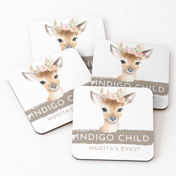 Item preview, Colorful Classic Indigo Child Nursery Deer Sticker designed and sold by MuditasEyes.