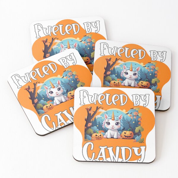 Item preview, Unicorn Fueled By Candy Trick or Treat Halloween designed and sold by EmilyUpNorth.