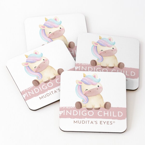 Item preview, Colorful Classic Indigo Child Nursery Unicorn Sticker designed and sold by MuditasEyes.