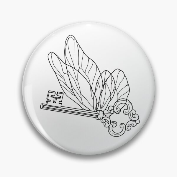 Item preview, Winged key designed and sold by Pink-Poison-Ink.