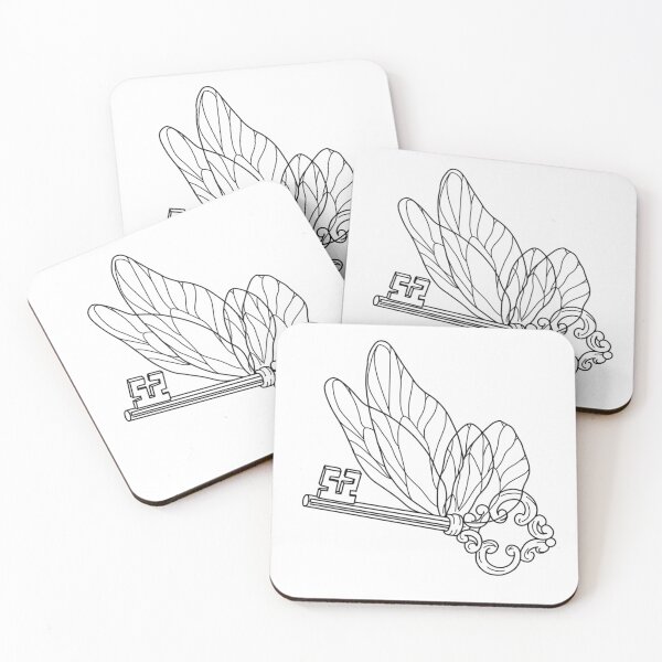 Item preview, Winged key designed and sold by Pink-Poison-Ink.